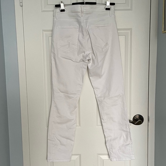 Distressed White Jeans - Picture 2 of 3